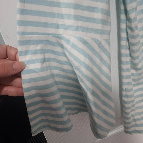 NWT Talbots Woman Blue and White Striped Long Bell Sleeves in Size 2X - Picture 7 of 11